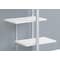 Monarch Specialties Bookshelf, Bookcase, Etagere, 5 Tier, 60"H, Office, Bedroom, Metal, Laminate, White, Grey I 7233 - alternate 5